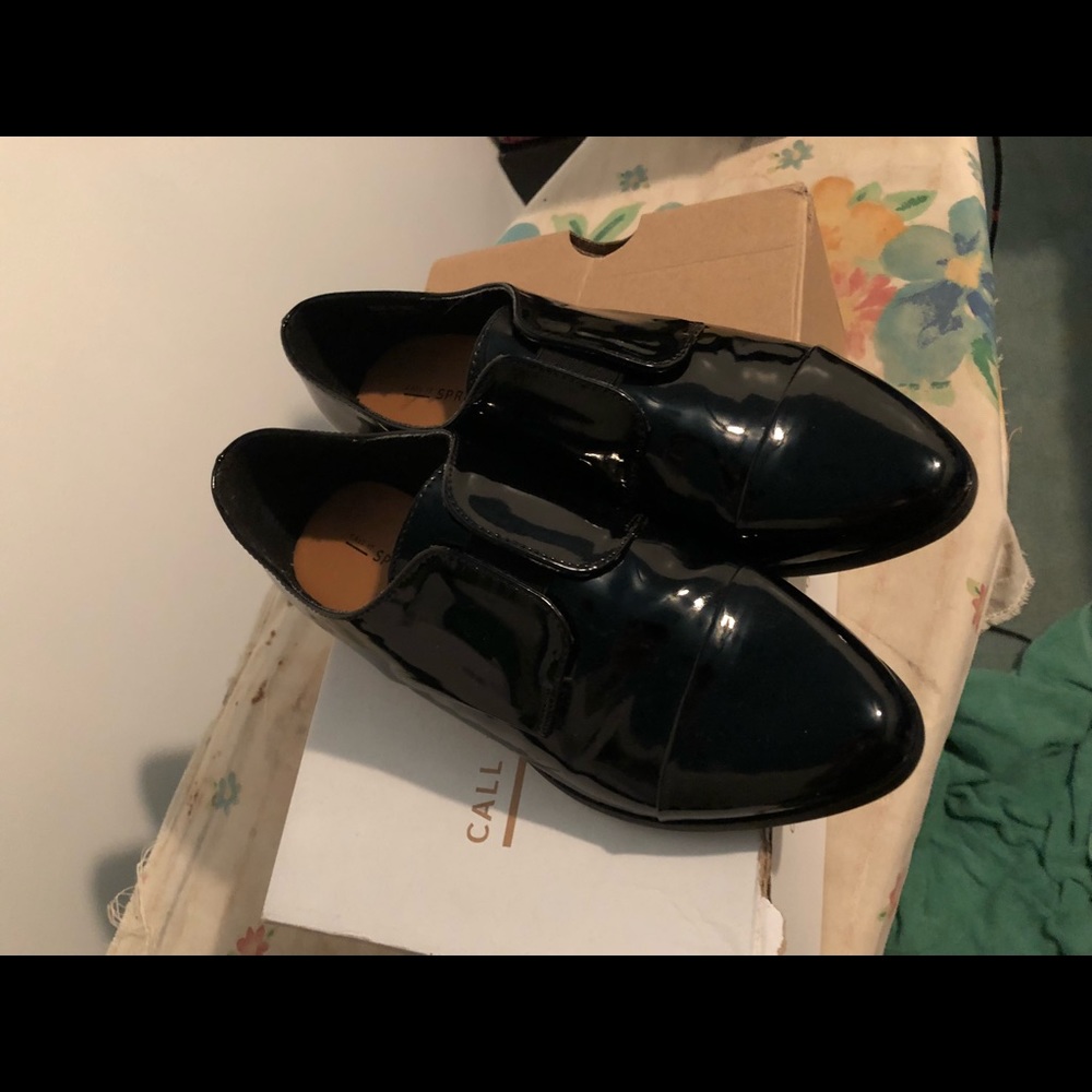 Patent Leather Pointed Flat